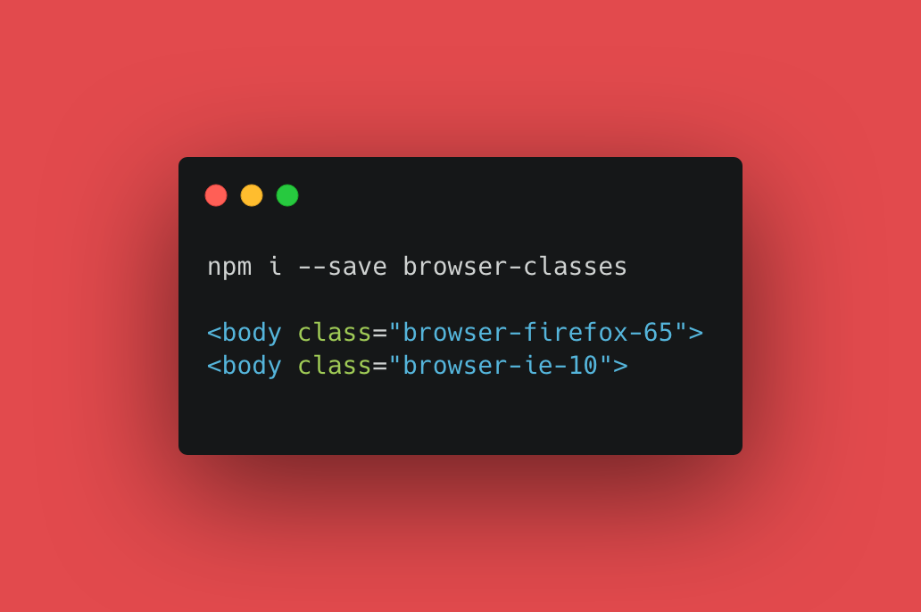 npm browser-classes